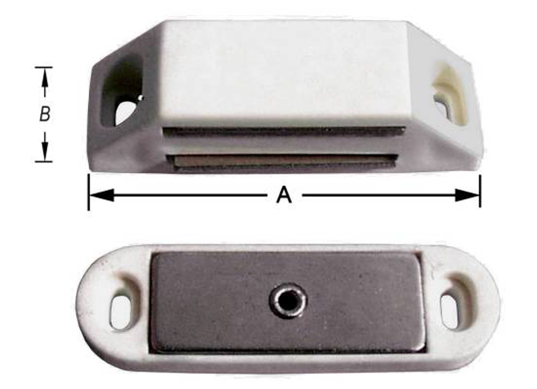 MAGNETISCHE SLUITINGEN WIT 6KG 2 STUKS