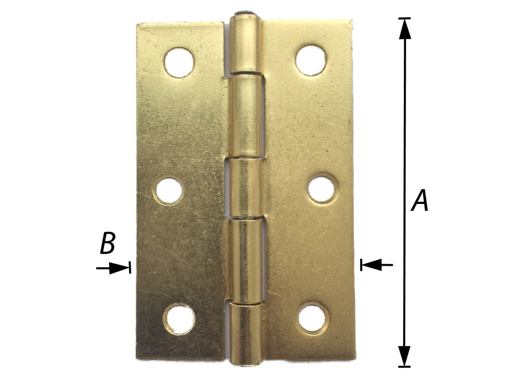 CHARNIERES DE MEUBLES LAITON 50MM 2 PCS