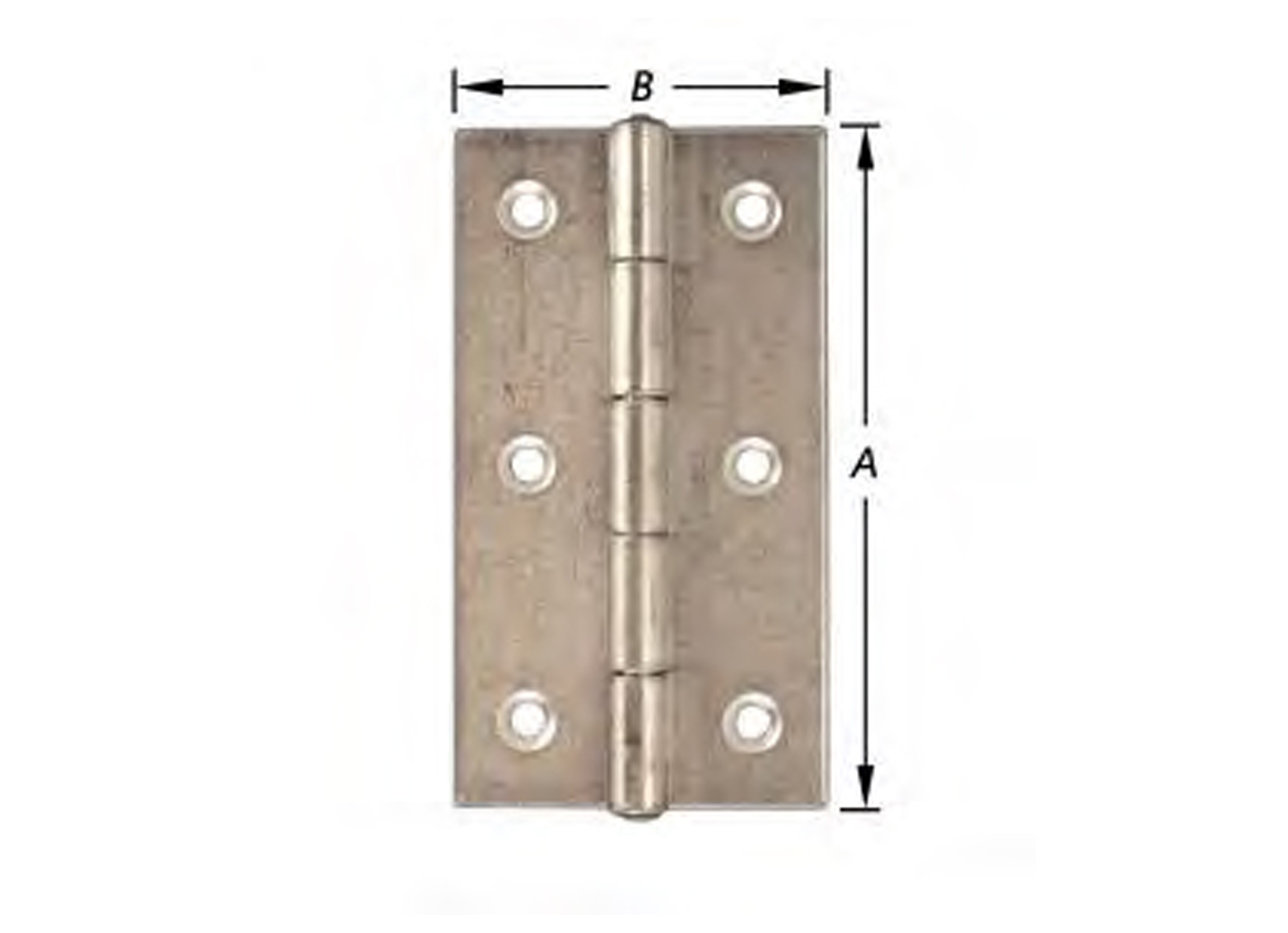 SMALLE SCHARNIEREN VERZINKT 90X50MM 2 STUKS