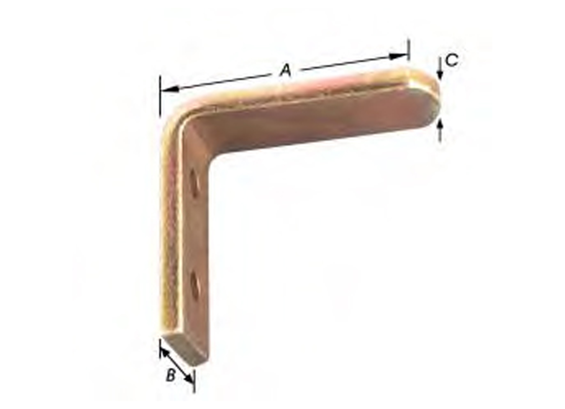 STOOTHAKEN VOOR ROLLUIK VERZINKT 56X20MM(2 STUKS)