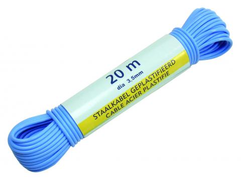 WASLIJN MET STAAL 20M