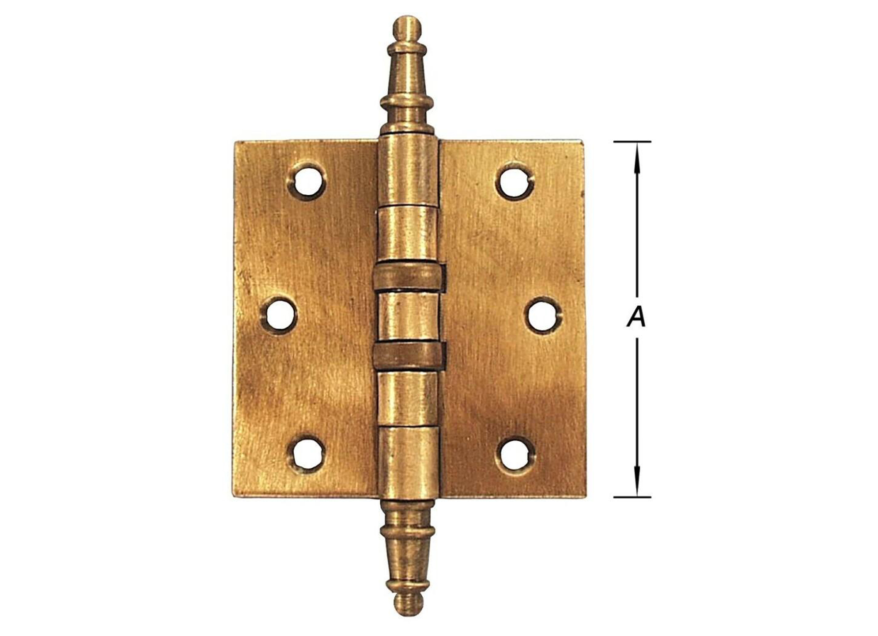 KOGELSCHARNIEREN VAASKNOP GROEN VERBRONSD 75MM 3 STUKS + SCHROEVEN