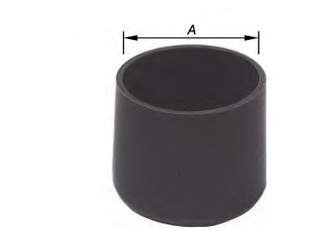 SABOT PVC NOIR Ø16MM 4PC
