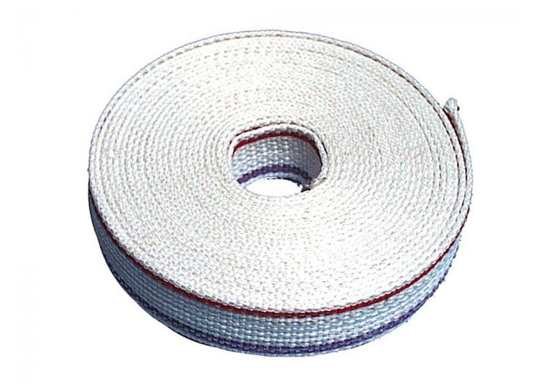 Rolluiklint 22mm wit met paars-rode strepen