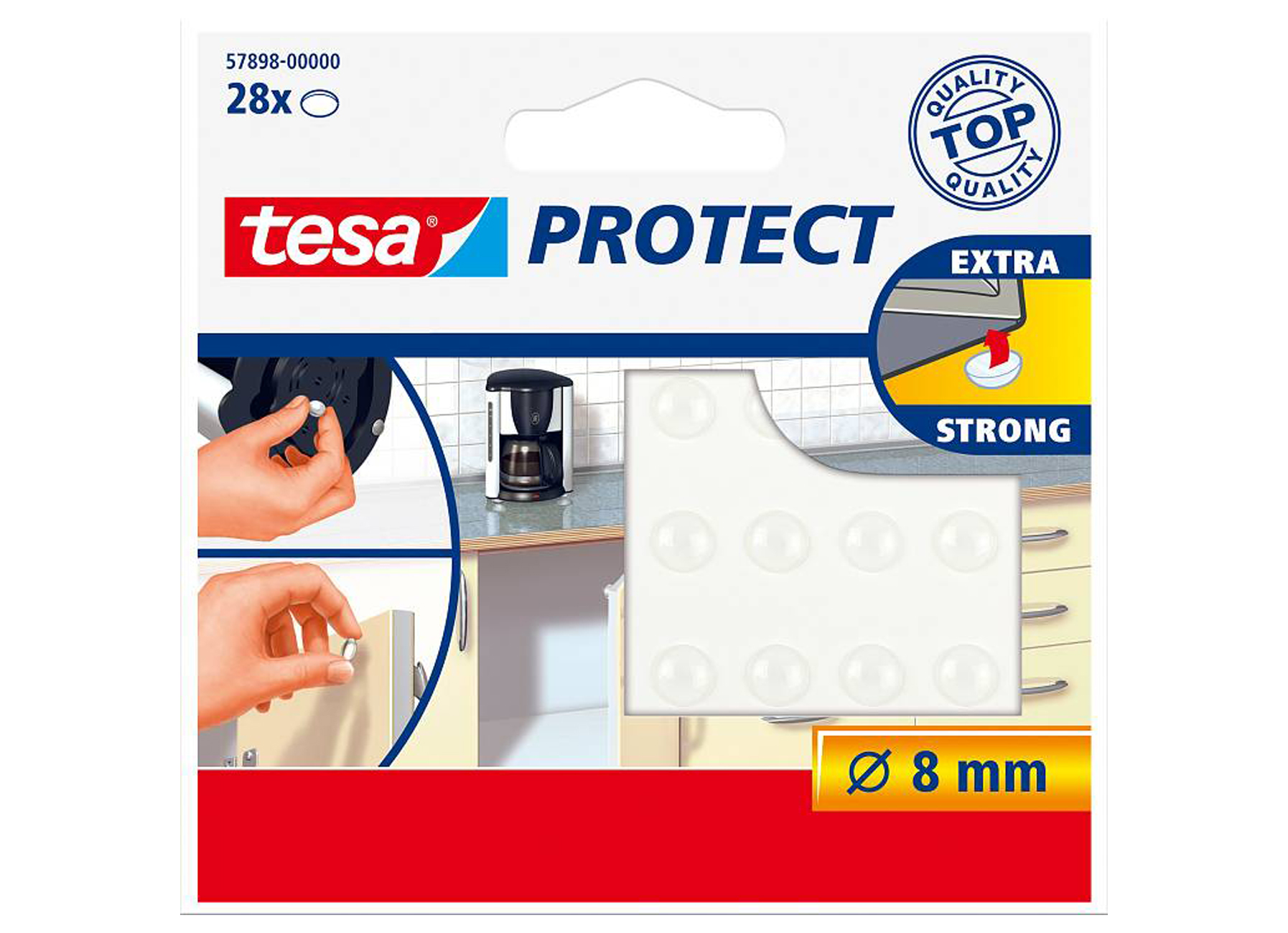 TESA PROTECT ANTI-SLIP AND GELUIDSDEMPERS Ø8MM