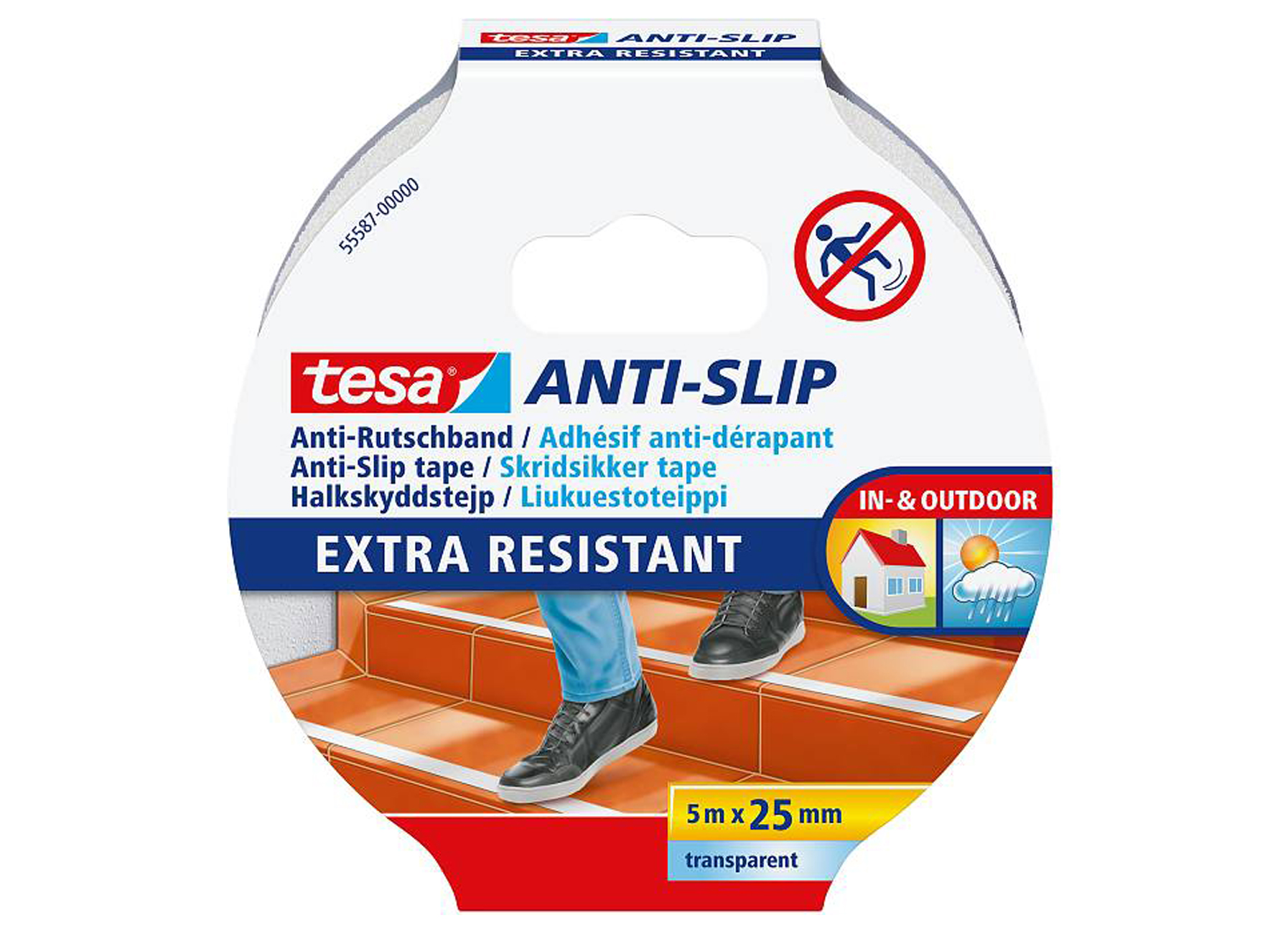 TESA ANTI-SLIPTAPE ZWART 5MX25MM