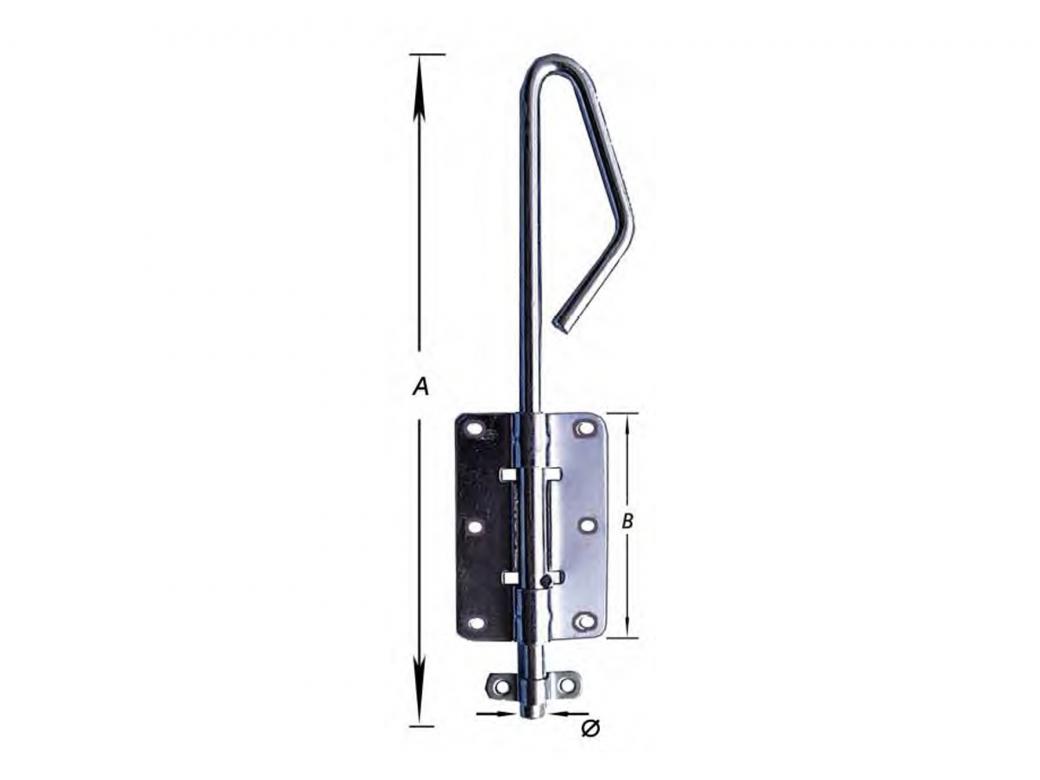 BAJONETGRENDEL VERZINKT 320MM