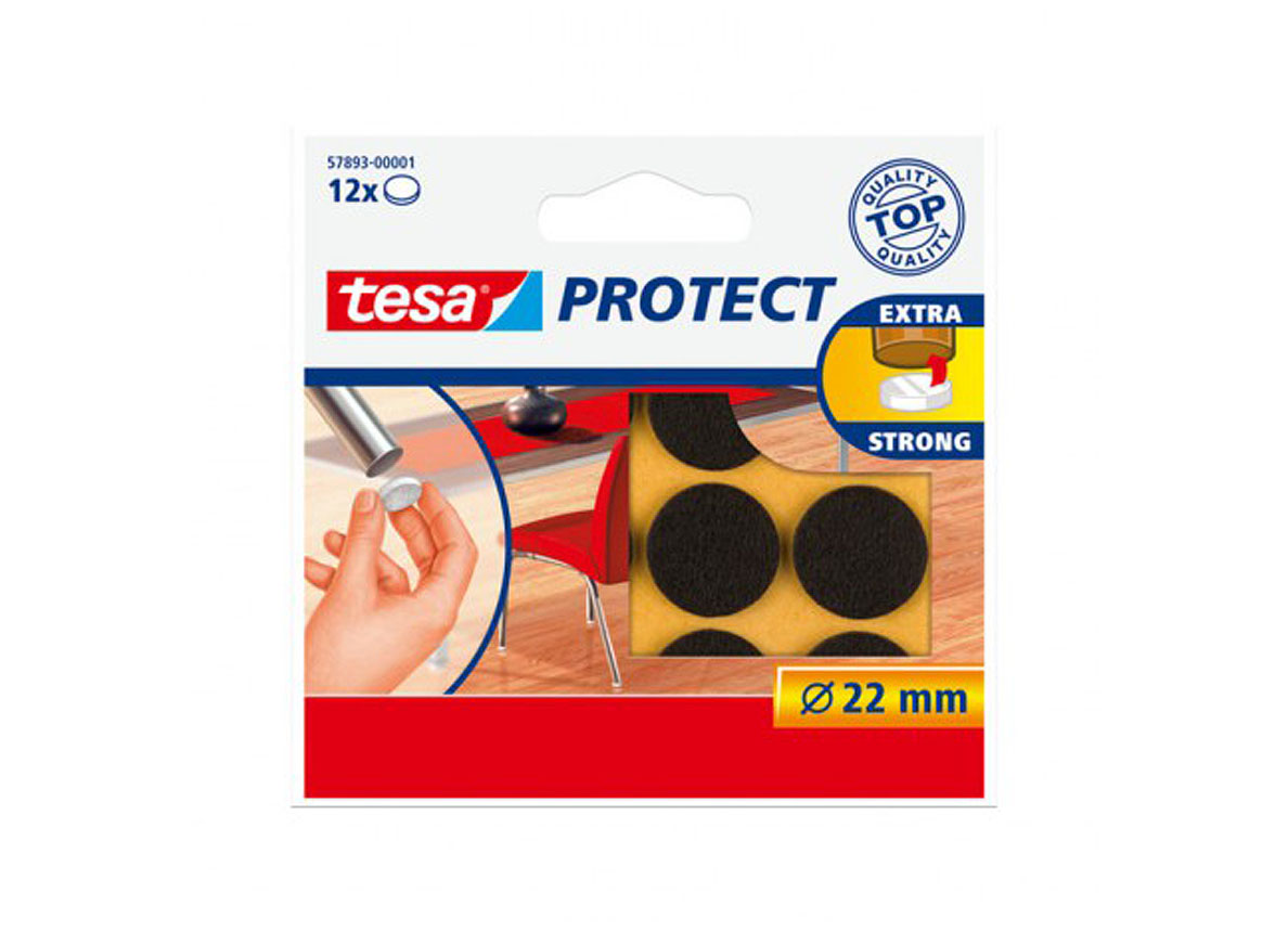TESA PROTECT FEUTRE DE PROTECTION BRUN Ø22MM