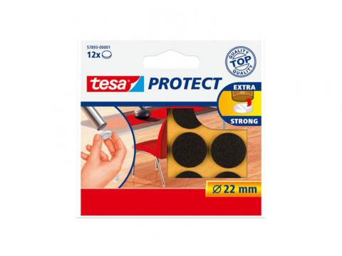 TESA BESCHERMVILTJES BRUIN Ø22MM