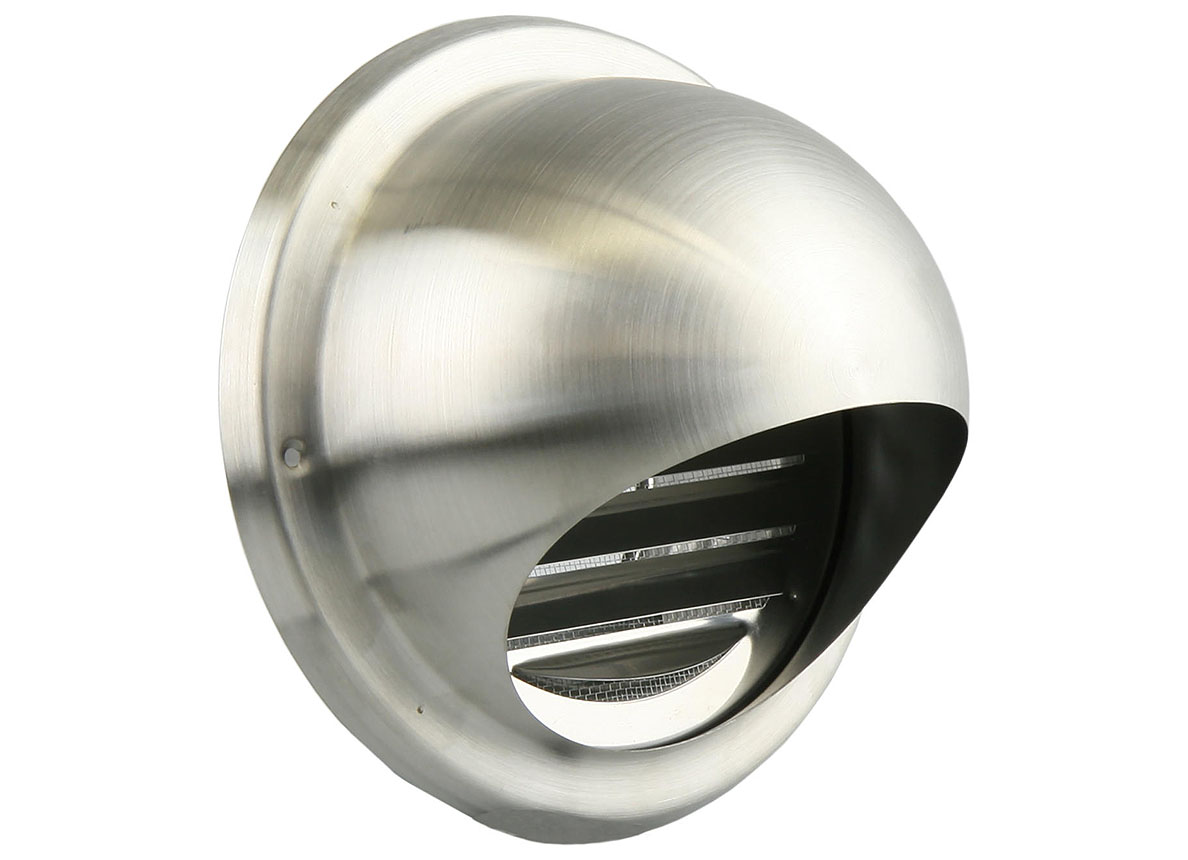 GRILLE D'AERATION RONDE INOX 638 DIA 100