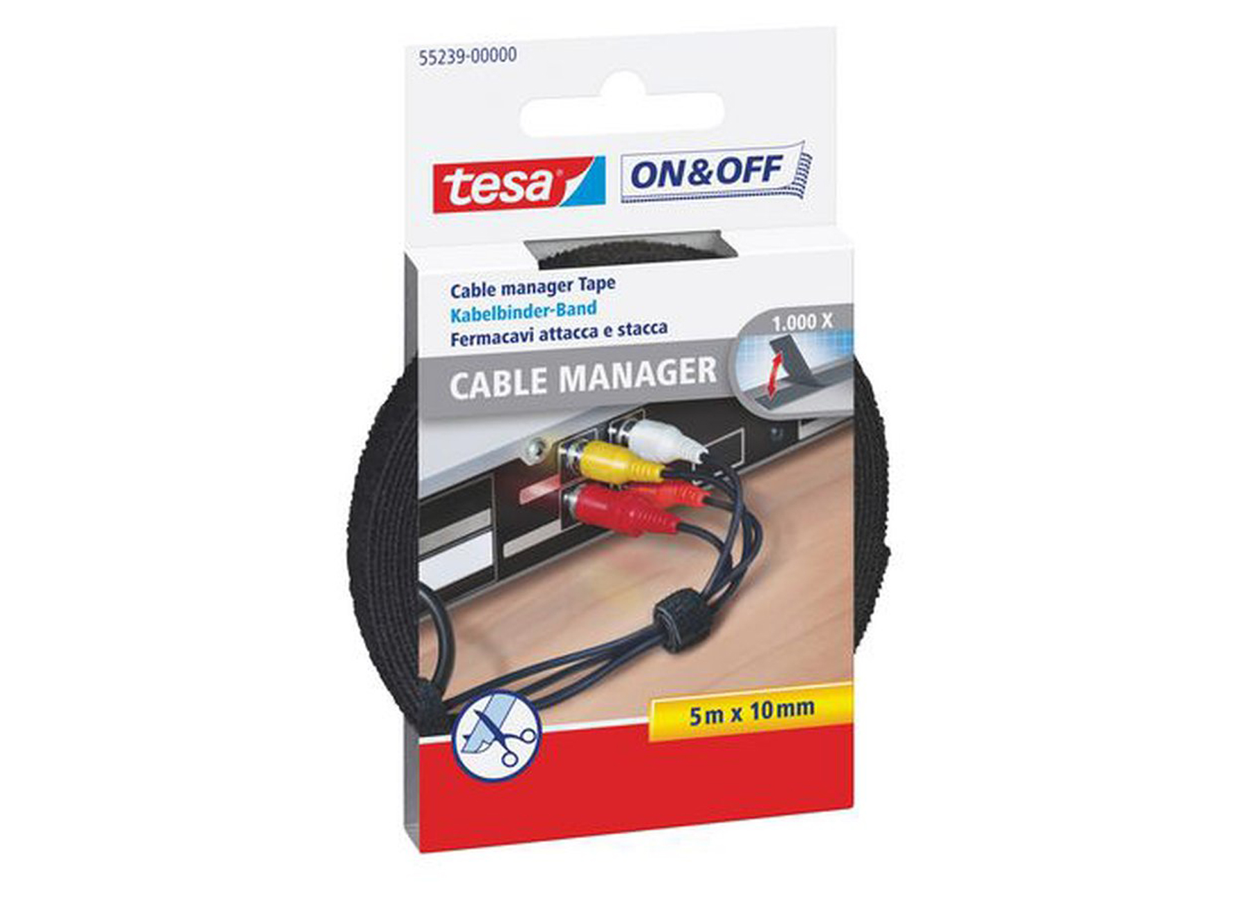 TESA CABLE MANAGER 5MX10MM