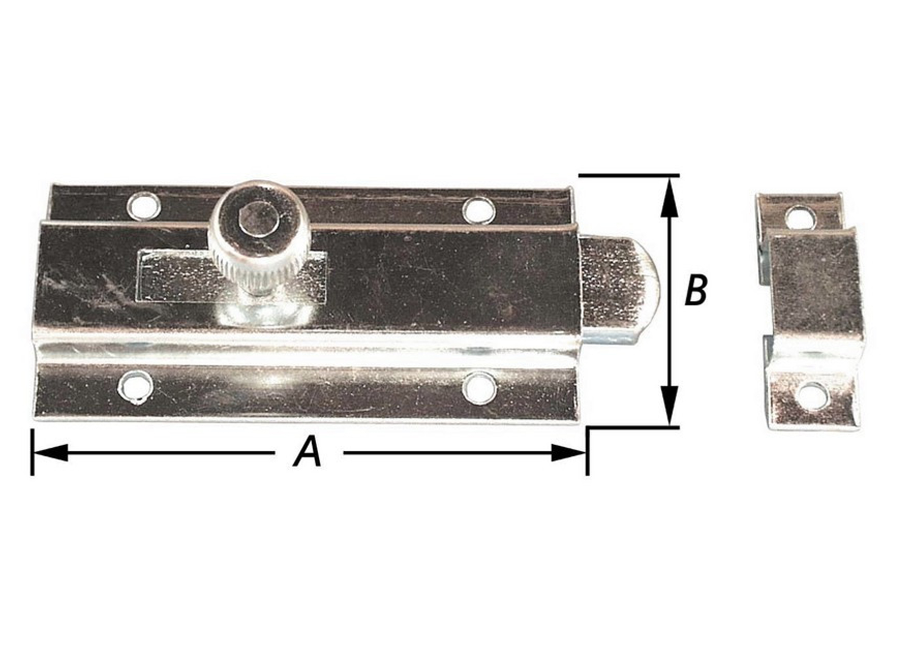 DEURSCHUIF MET SLUITBEUGEL 40X80MM