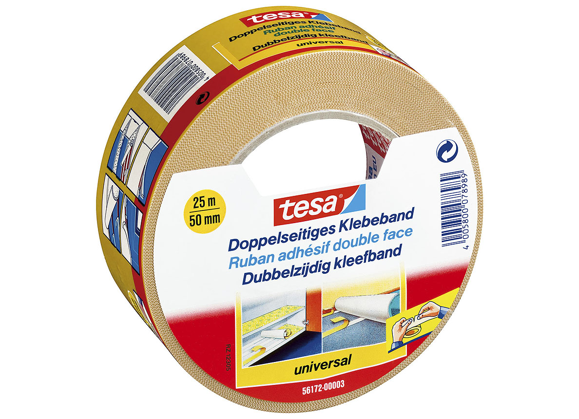 DUBBELZIJDIGE TAPIJTTAPE UNIVERSEL 25MX50MM