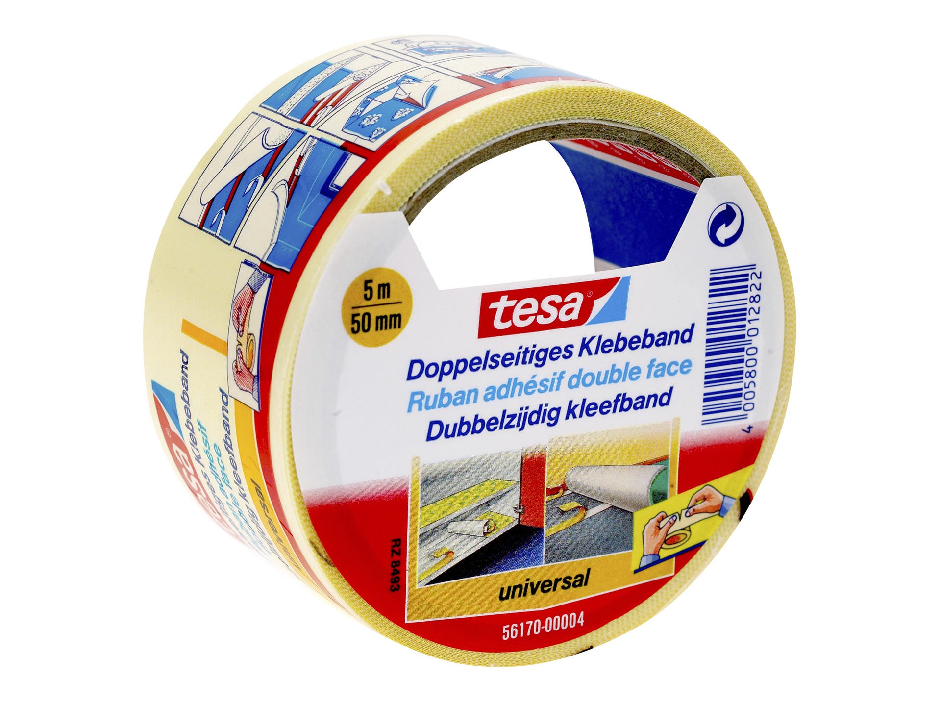 TESA DUBBELZIJDIGE TAPIJTTAPE 5MX50MM