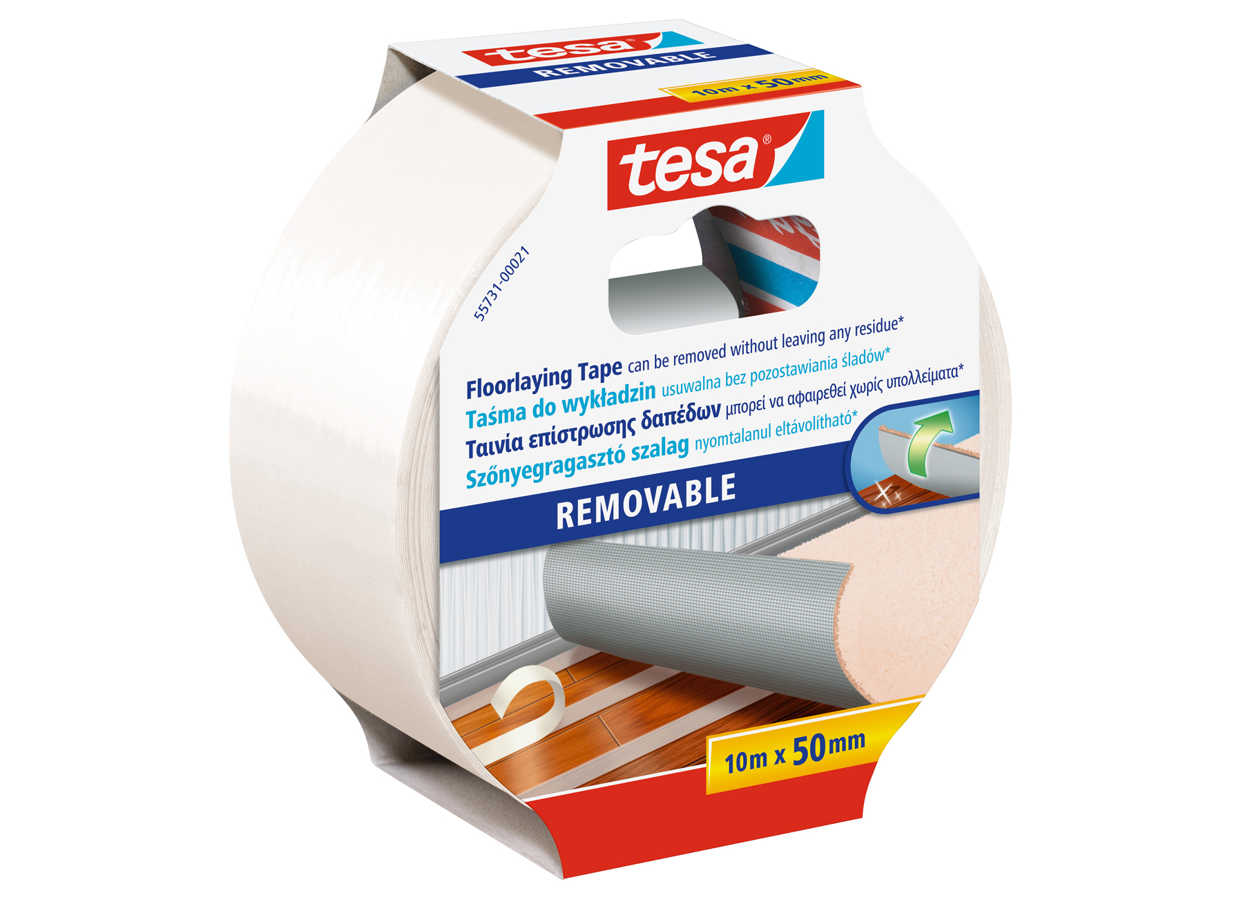 TESA DUBBELZIJDIGE TAPIJTTAPE 10MX50MM