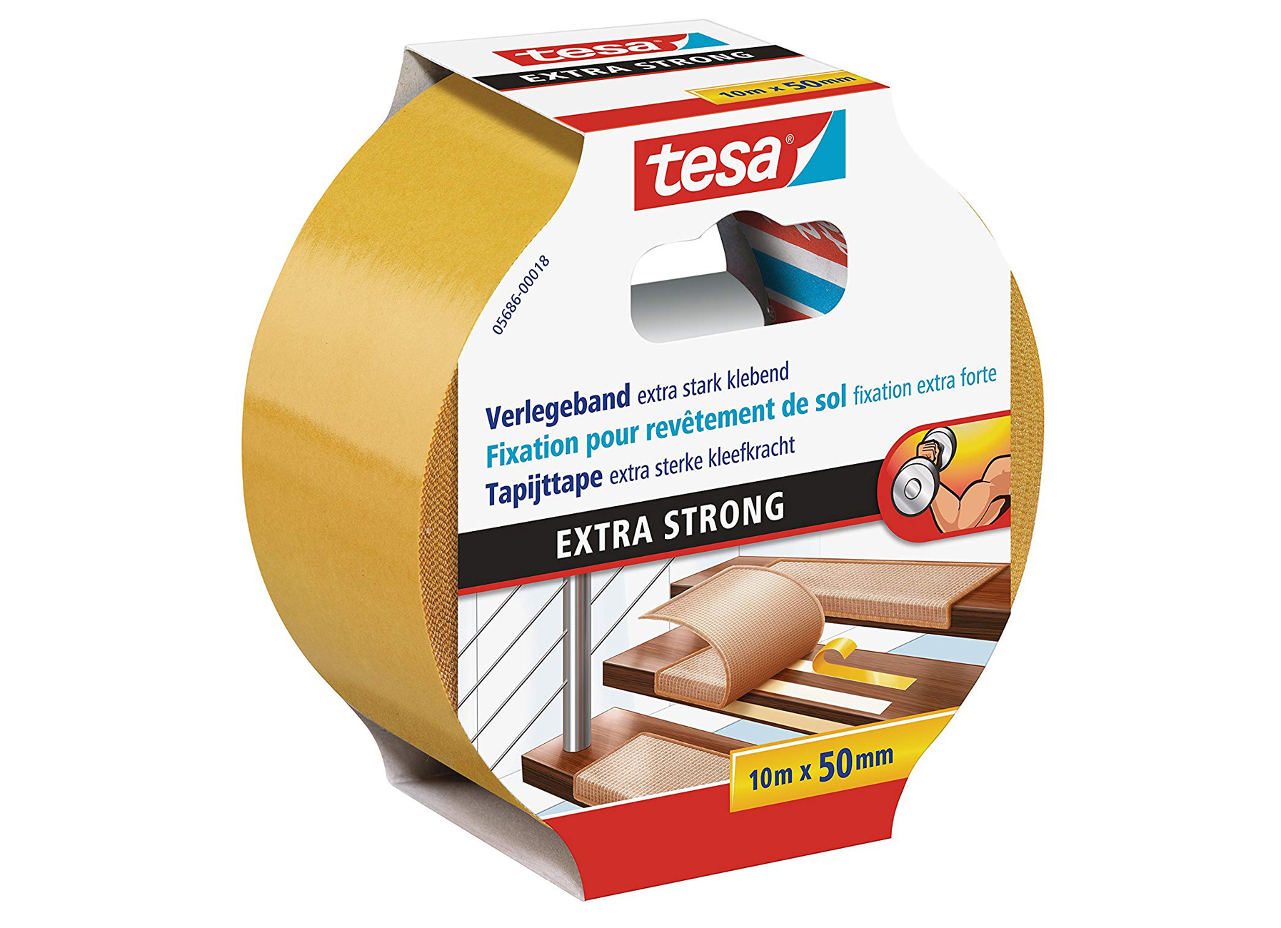 TESA DOUBLE FACE TAPIS EXTRA STRONG 10MX50MM