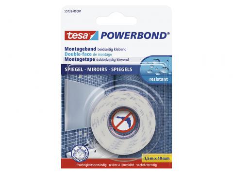TESA DOUBLE-FACE DE MONTAGE MIROIR 1,5MX19MM