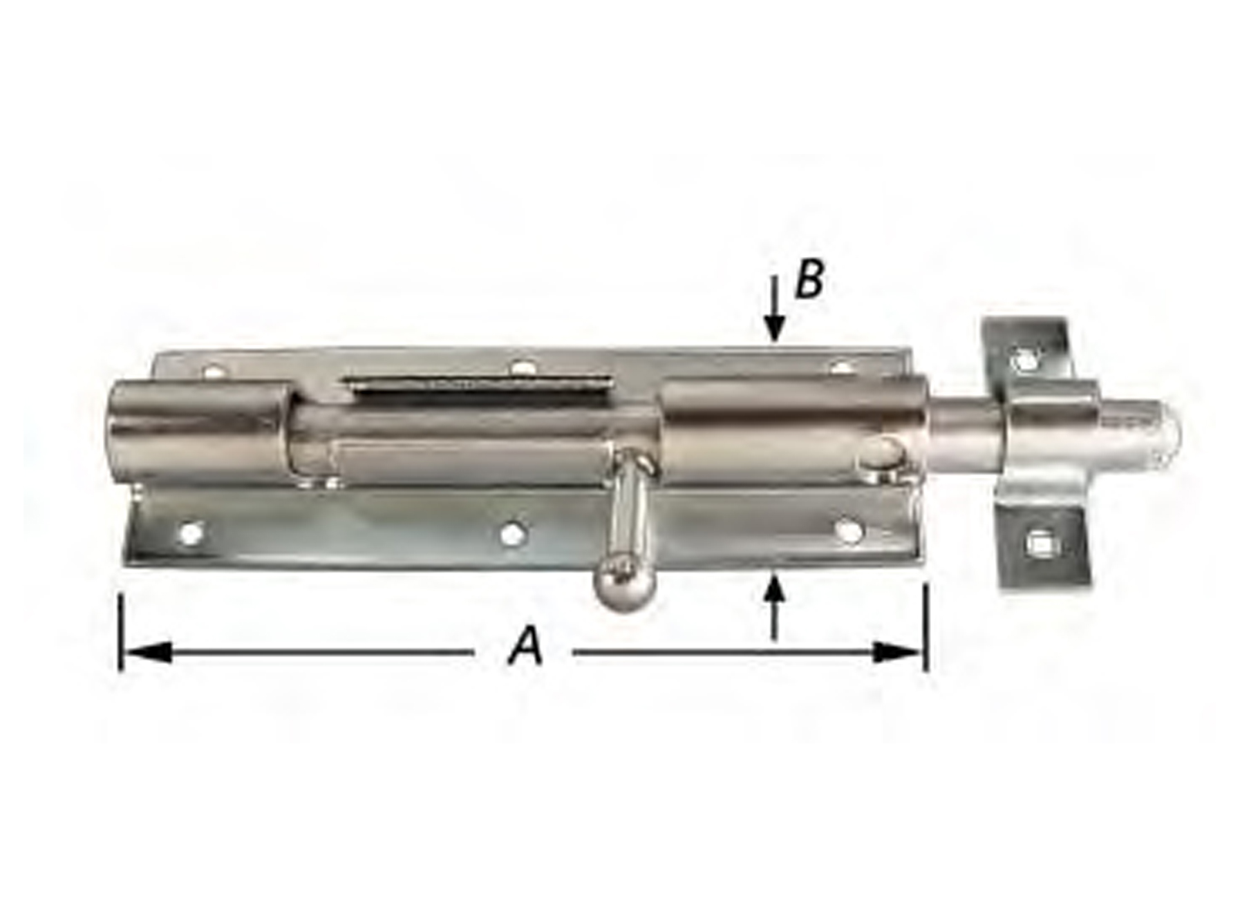 GRENDEL VOOR HANGSLOT VERZINKT 100MM