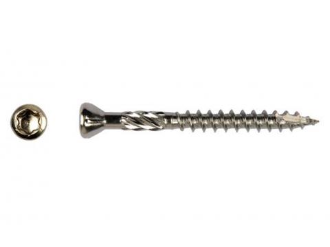 VIS A BOIS DUR ZINGUÉ-T Ø5.00X50MM INOX C2 (T-25) - BOITE A FENETRE 200 PCS