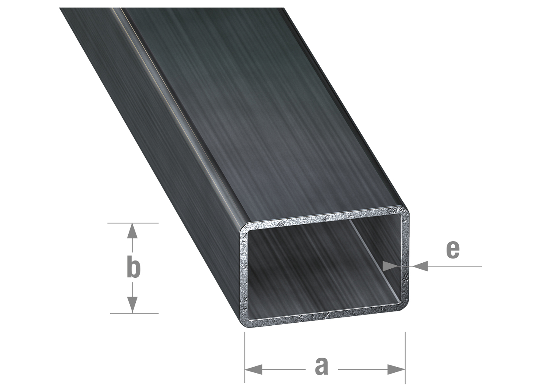 TUBE RECTANGULAIRE LAMINE A FROID 35X20X1,5MM 1M