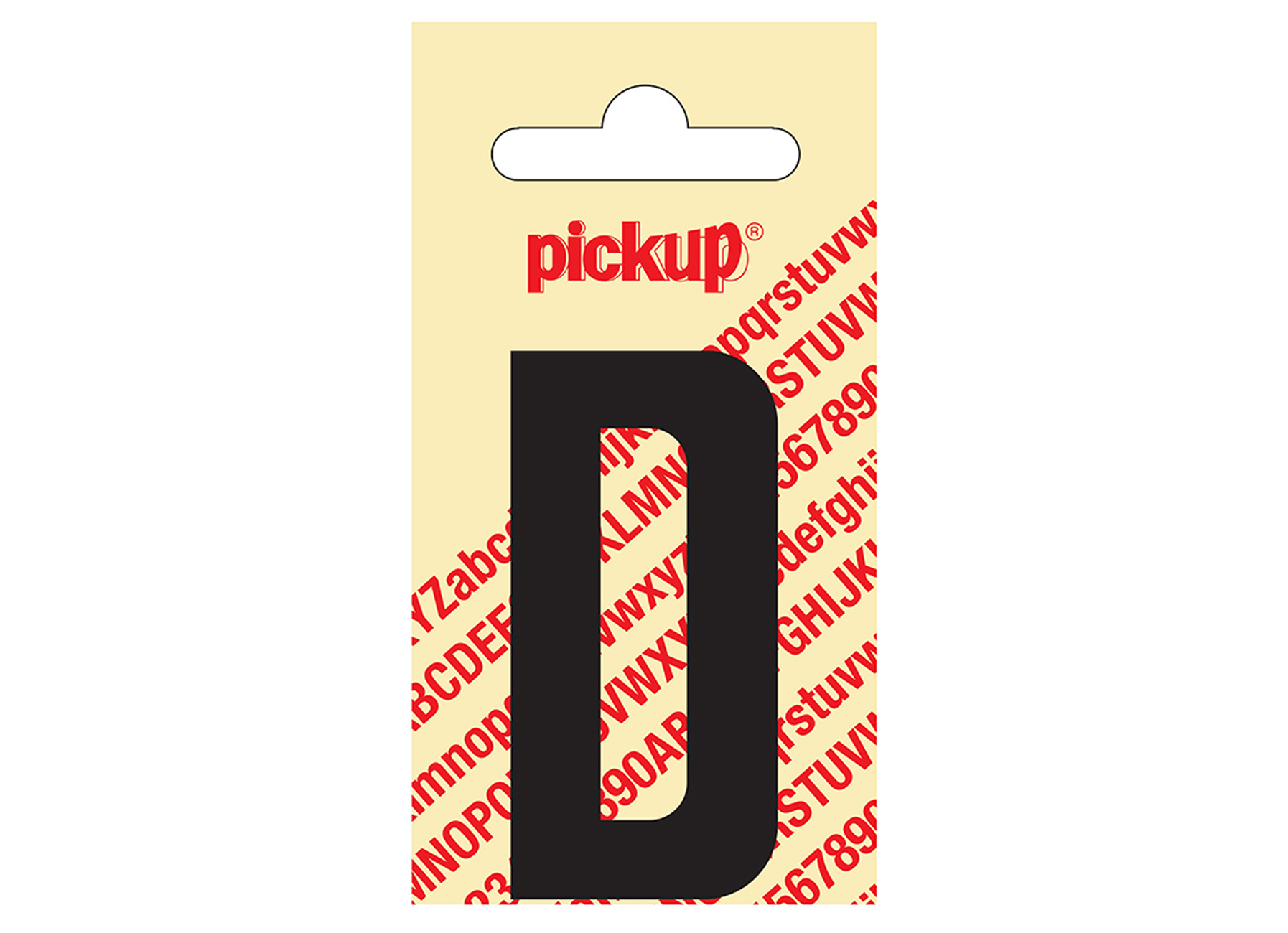 PLAKLETTER NOBEL 60MM ZWART D