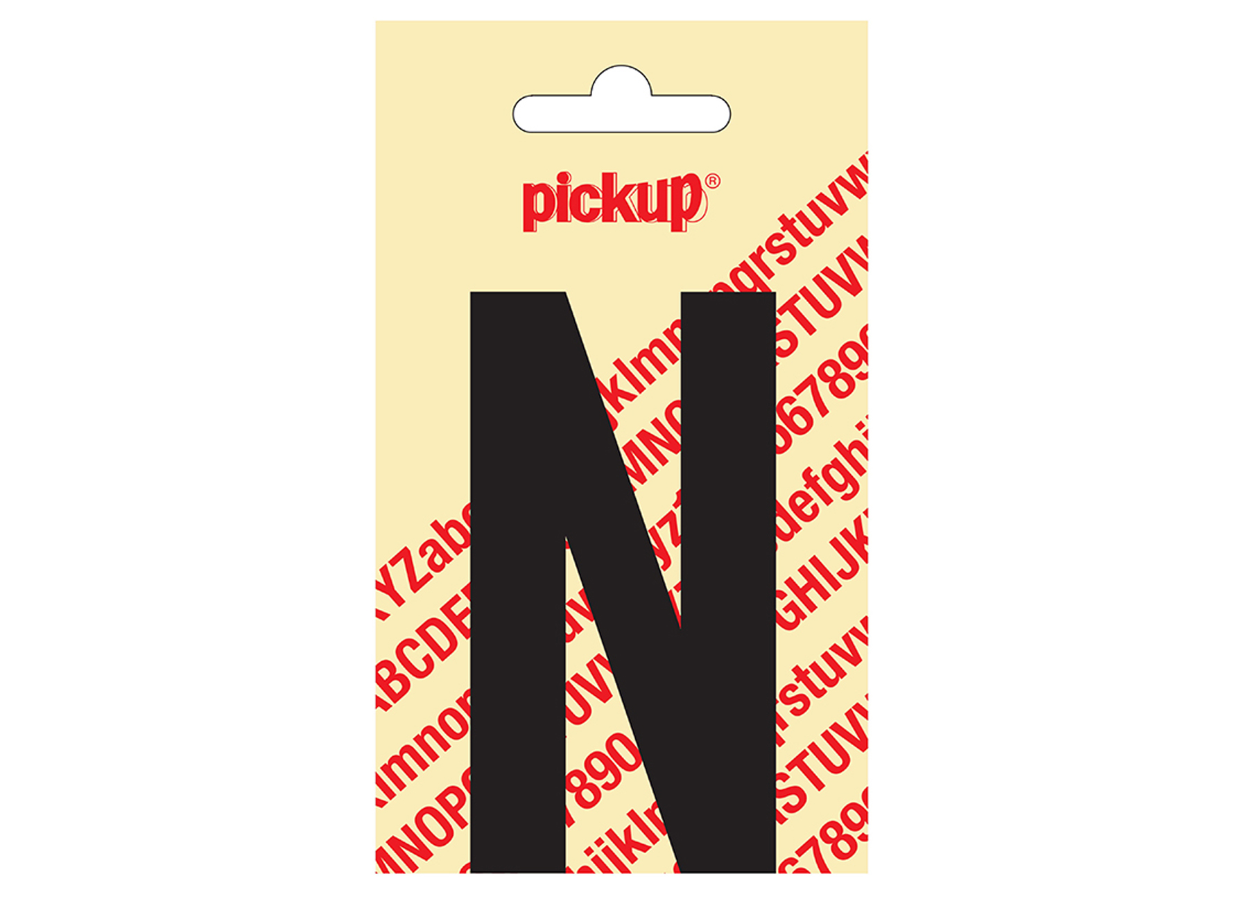 PLAKLETTER NOBEL 90 MM ZWART N