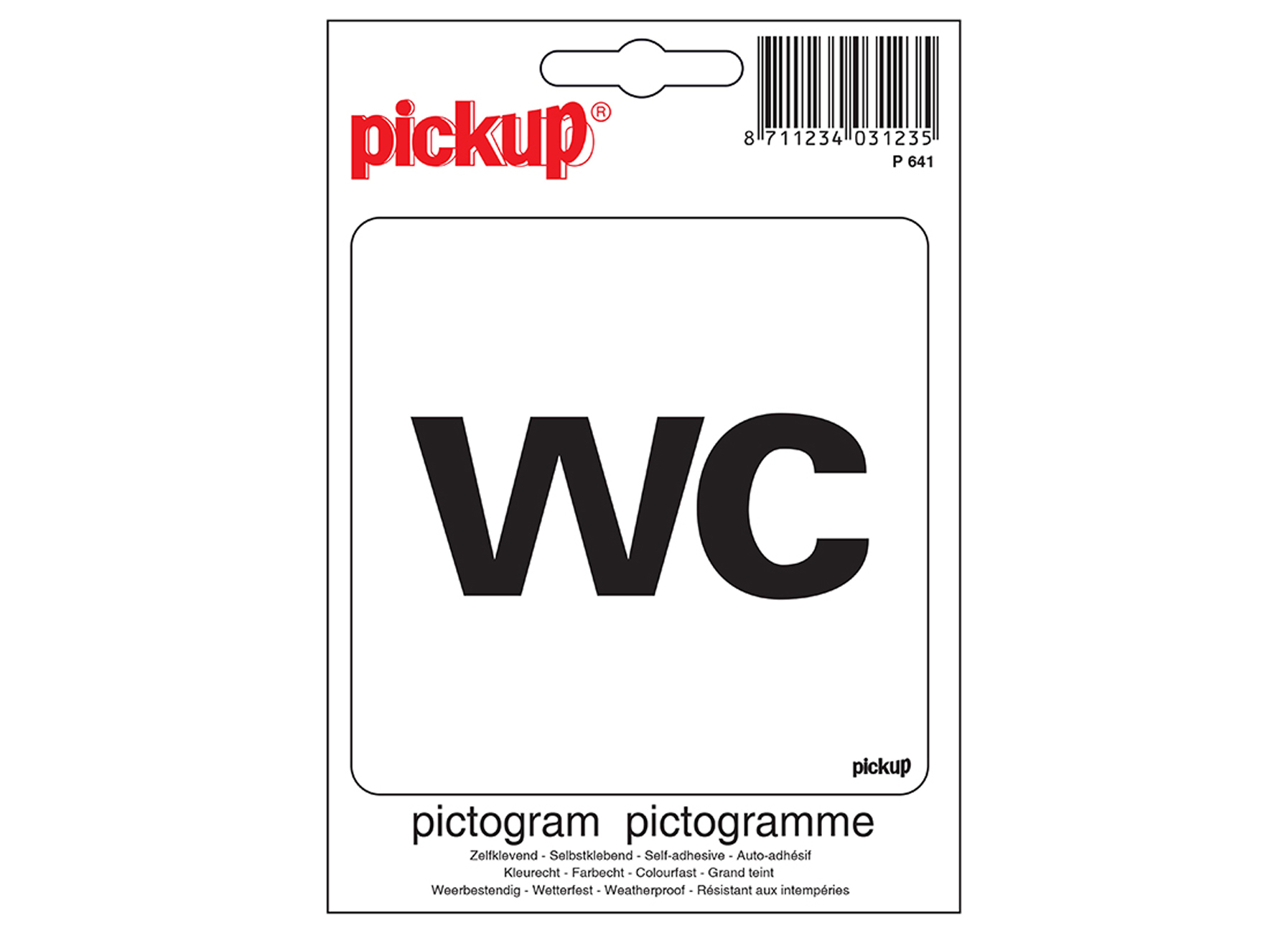 PICTOGRAM 10X10CM WC