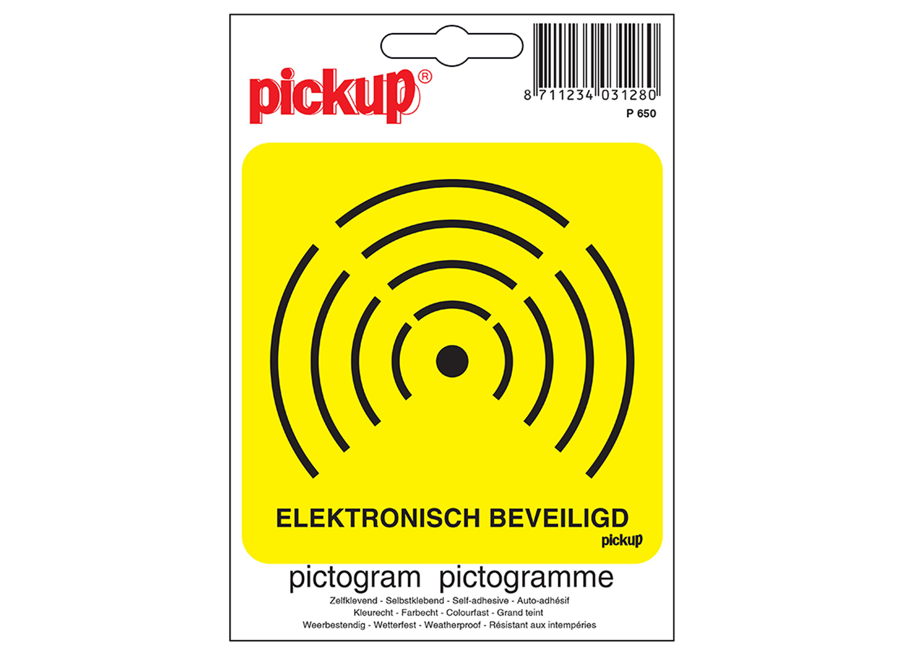 PICTOGRAM 10X10CM ELEKTRONISCH BEVEILIGD