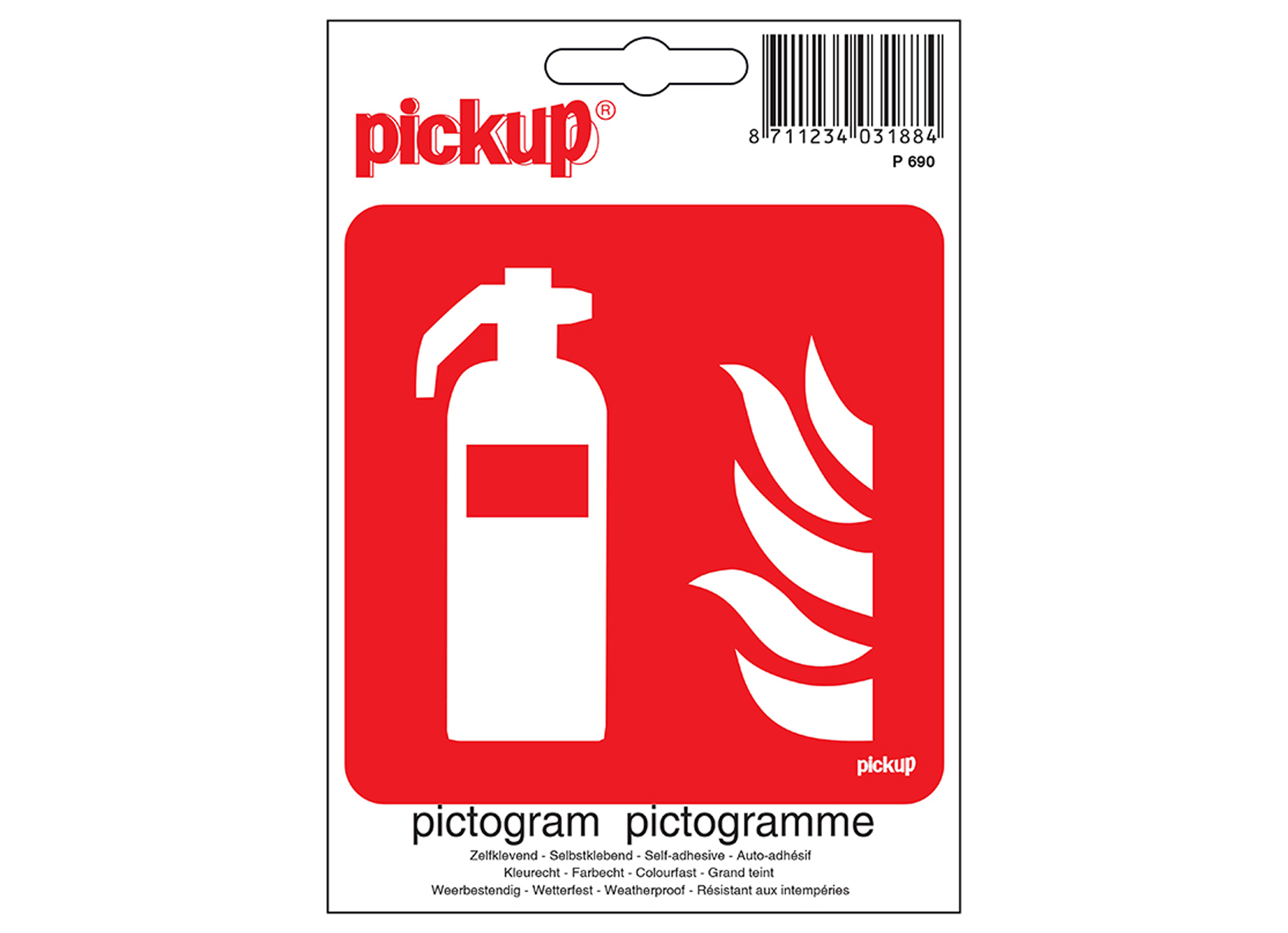 PICTOGRAMME 10X10CM EXTINCTEUR