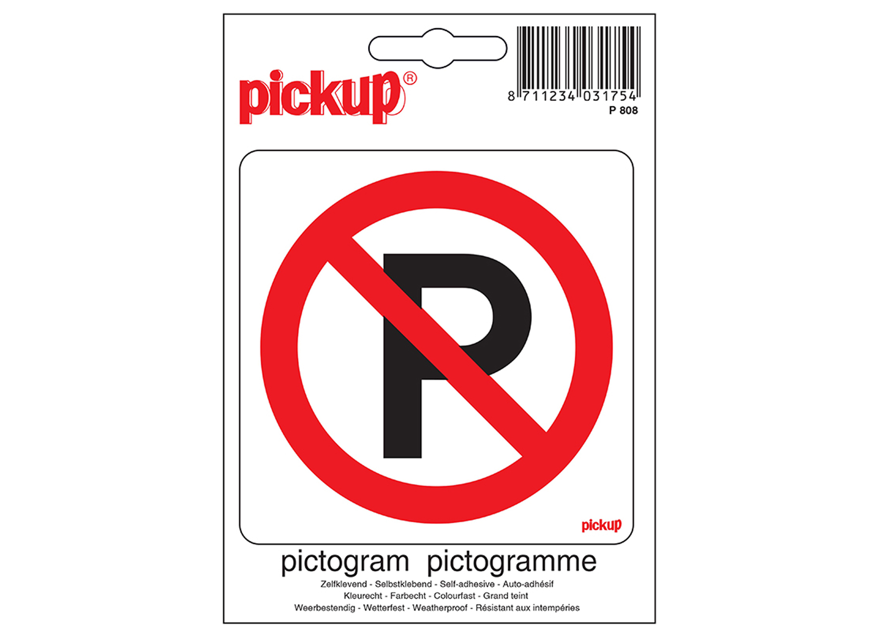 PICTOGRAM 10X10CM VERBODEN TE PARKEREN