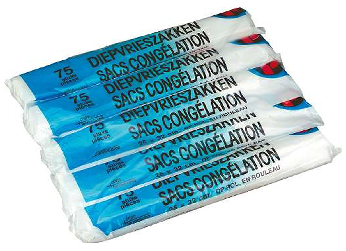 SACHETS CONGELATEUR - 28X40CM - 6L - 25 PIECES