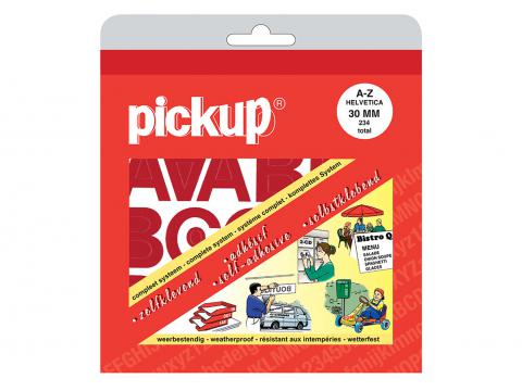 LETTERBOEK A-Z HELVETICA ROOD 30 MM