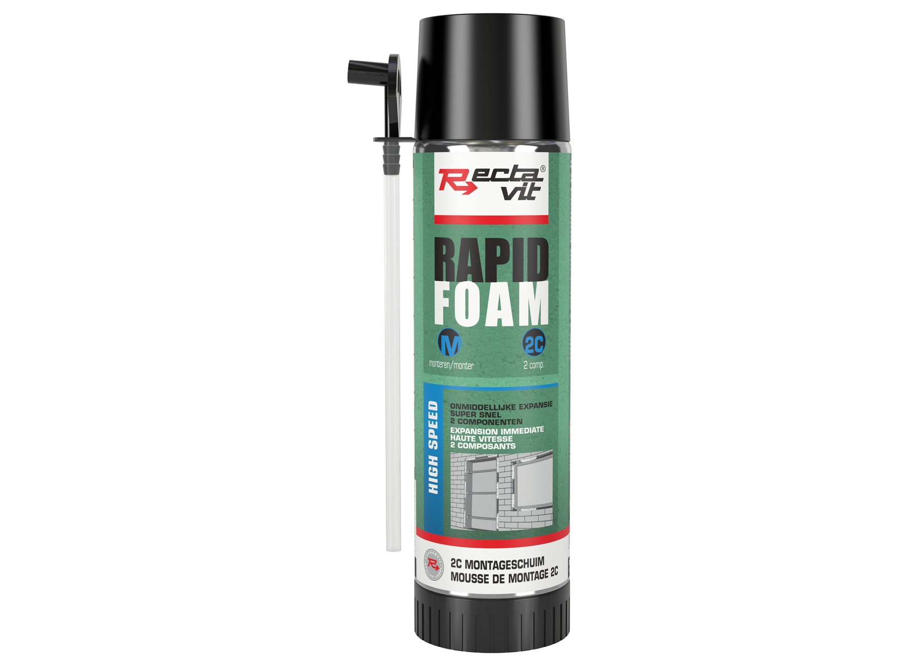 RECTAVIT RAPID FOAM HIGH SPEED GROEN 400ML