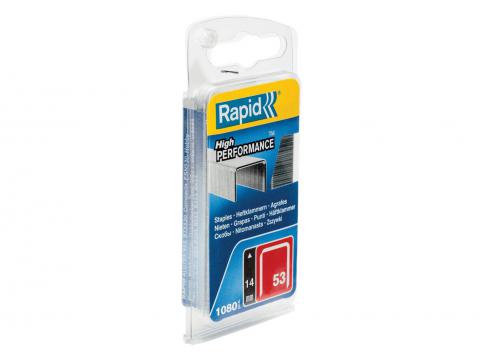 RAPID AGRAFES 53/14MM GALVA 1080 PIECES