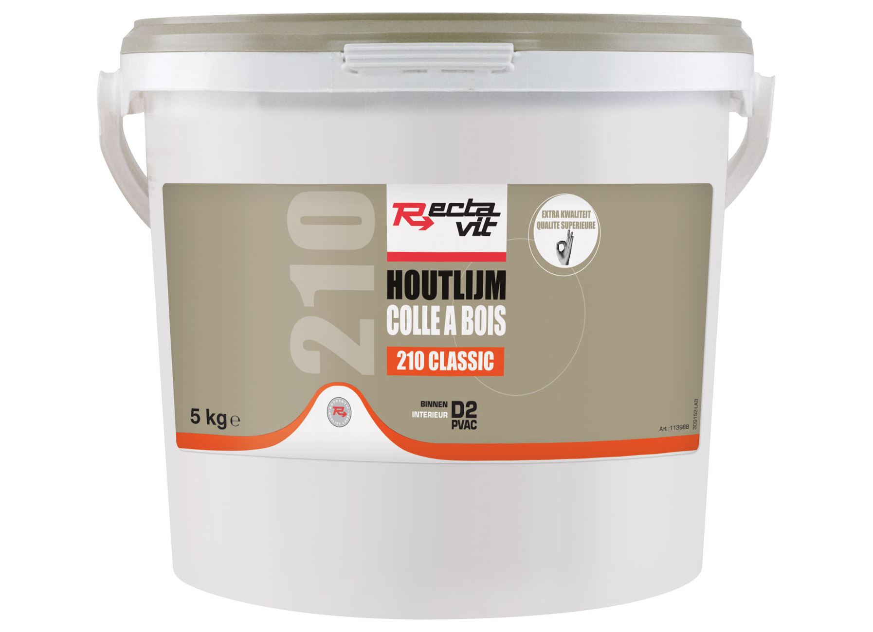 RECTAVIT 210 CLASSIC HOUTLIJM WIT 5KG