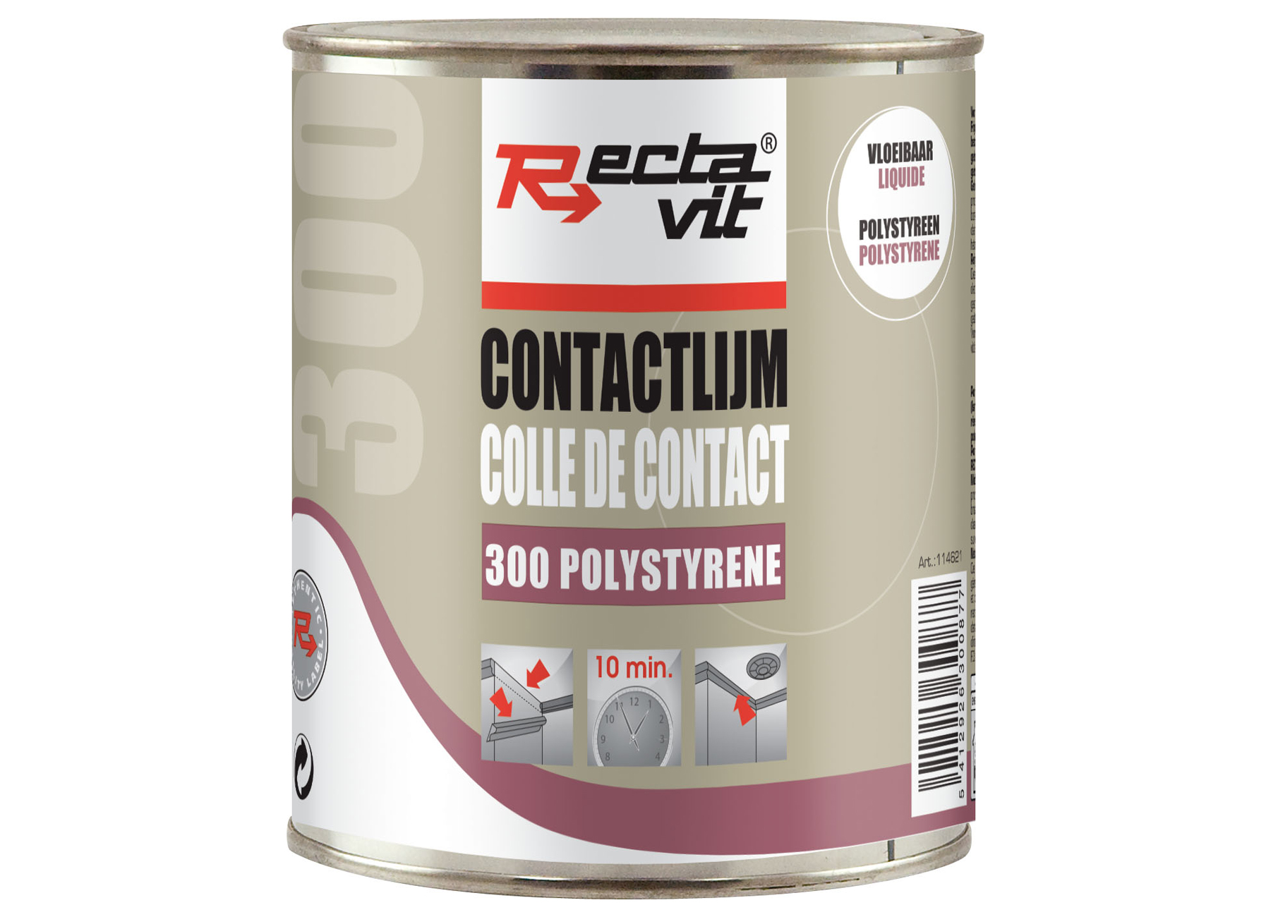 RECTAVIT 300 POLYSTYRENE COLLE DE CONTACT