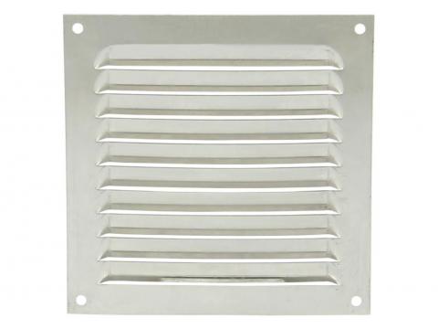 RENSON SCHOEPENROOSTER RECHTHOEK ALU NATUUR 150X150MM
