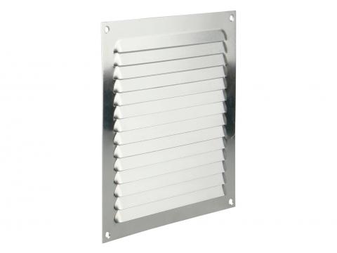 RENSON GRILLE ESTAMPEE RECTANGLE ALU NATUREL 200X200MM