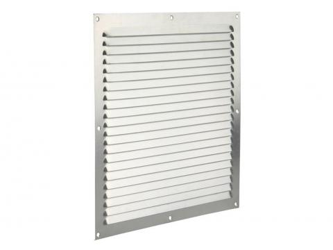 RENSON SCHOEPENROOSTER RECHTHOEK ALU NATUUR 300X300MM