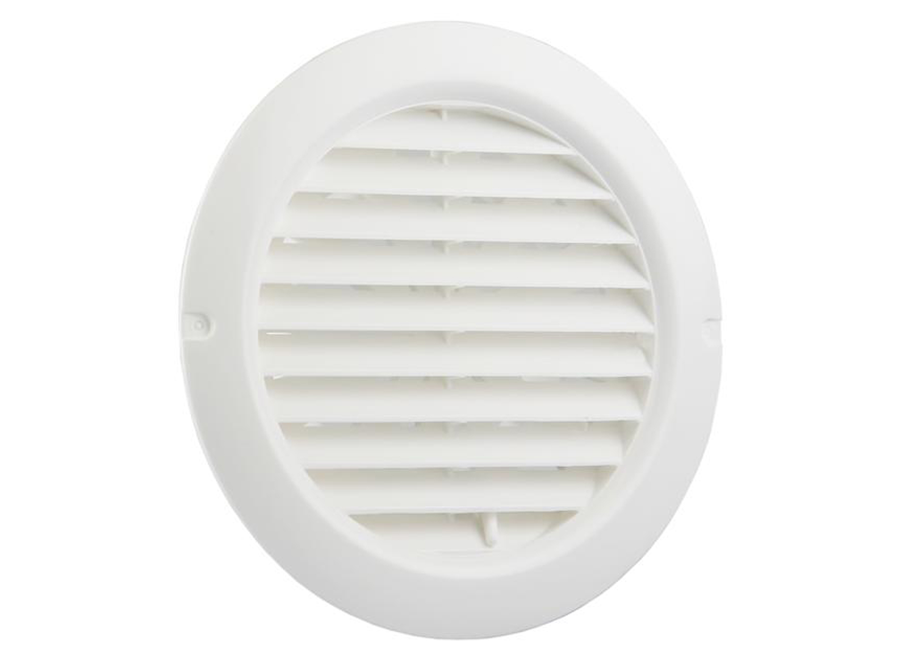 GRILLE REGLABLE RONDE EN PVC BLANC Ø100-150MM