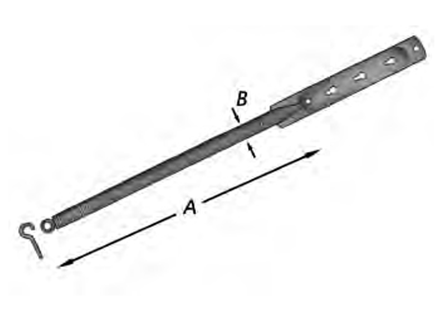 SLUITVEER VOOR VLIEGENDEUR 10X320MM