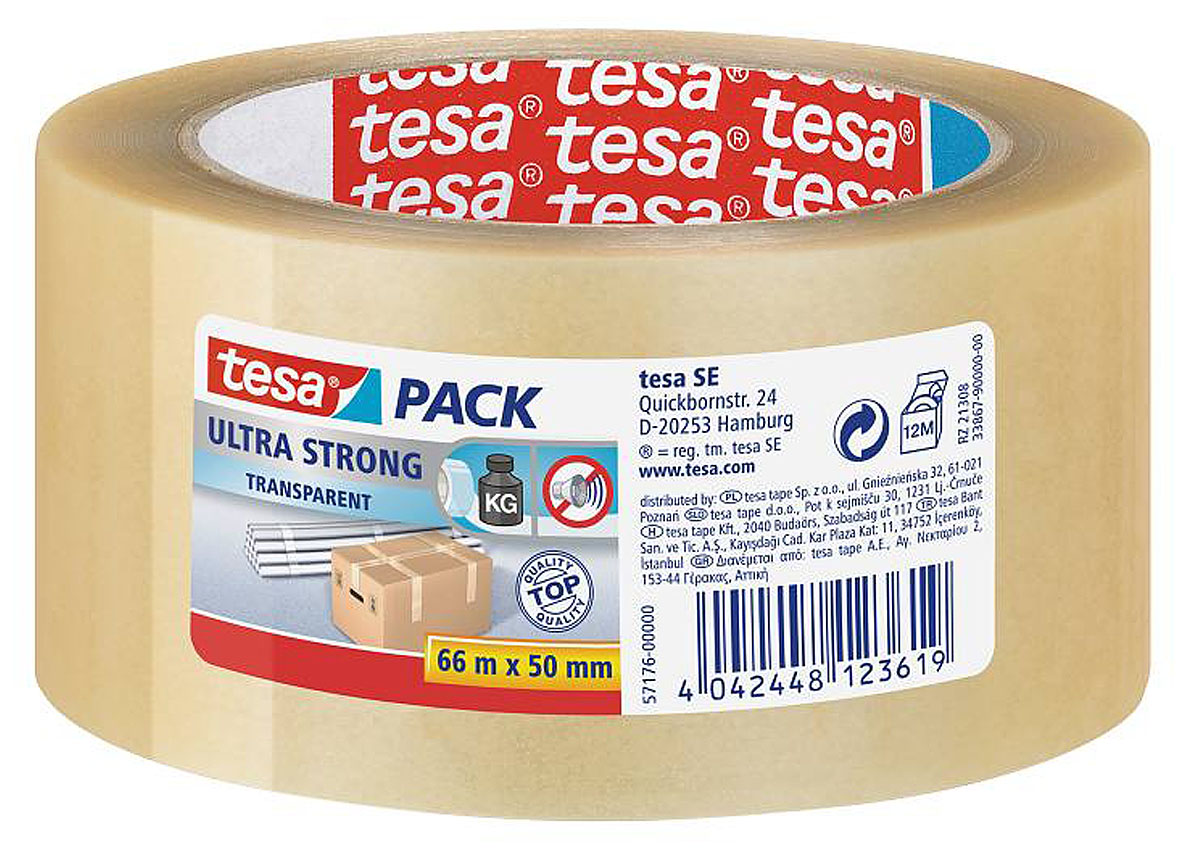 TESAPACK ULTRA STRONG TRANSPARENT 66MX38MM