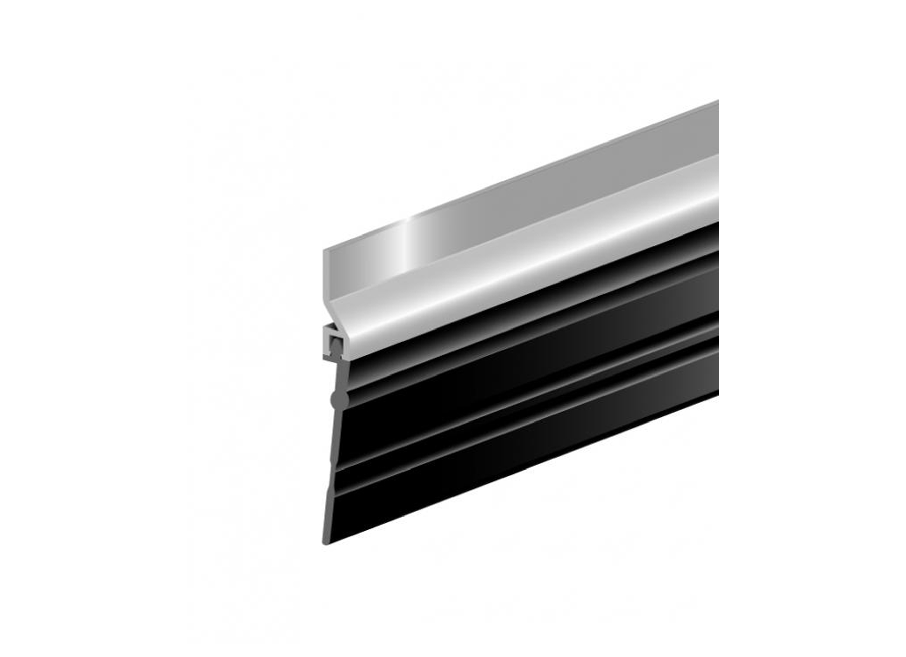 Tochtprofiel Lange Lip 60x5x2500mm aluminium