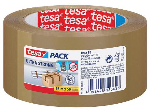 TESAPACK ULTRA STRONG PVC BRUN 66M X 50MM
