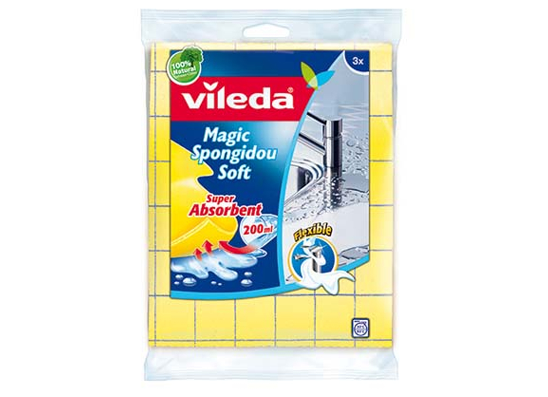 VILEDA MAGIC SPONGIDOU 3 STUKS