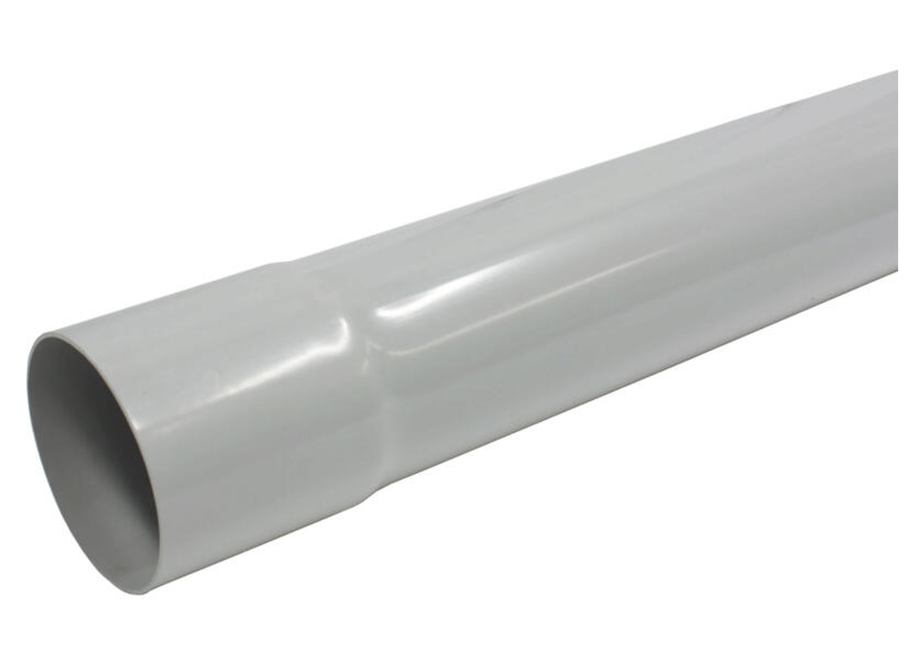 PVC AFVOERBUIS Ø80 4M LICHTGRIJS