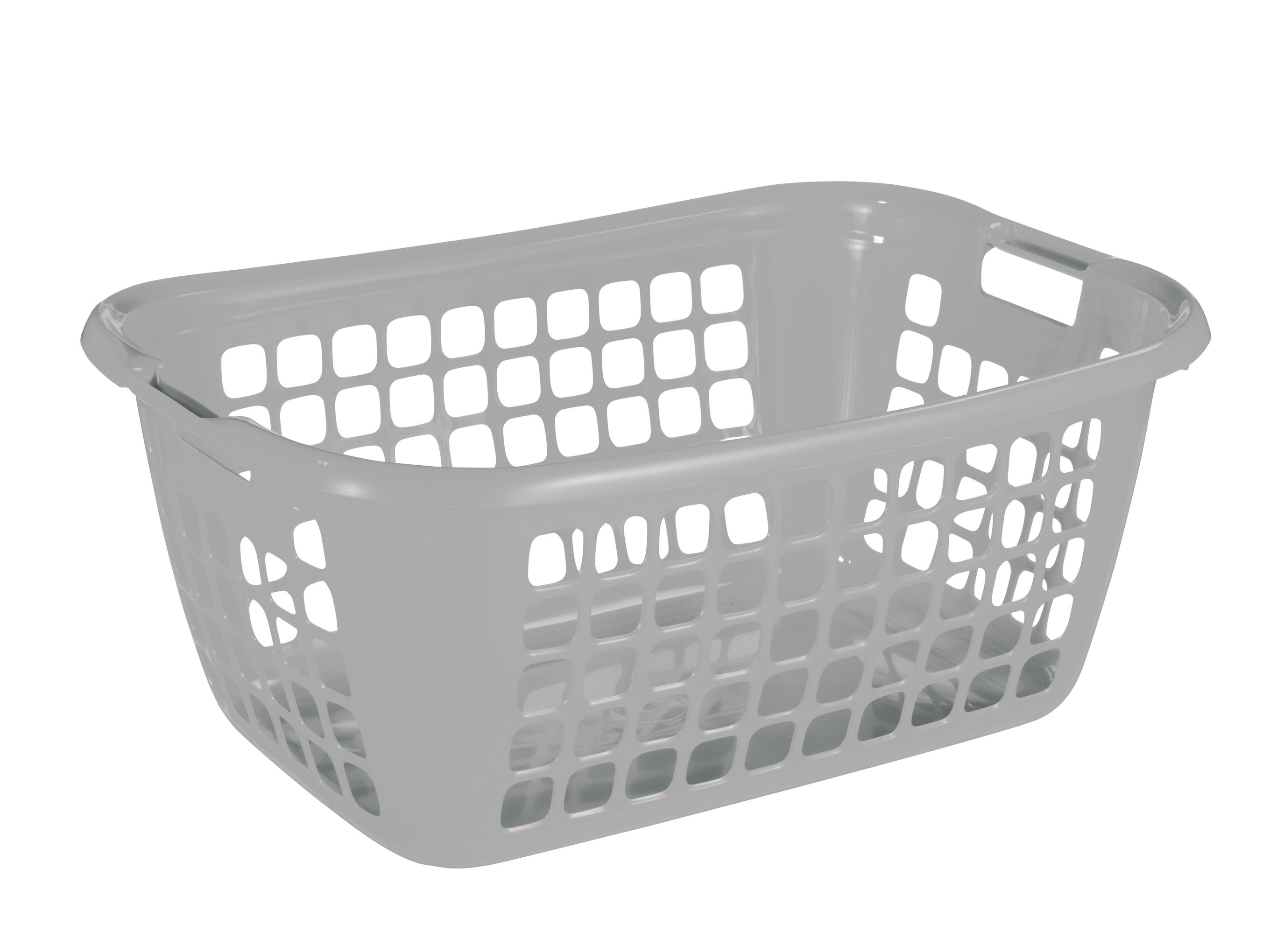 PANIER A LINGE BASIC 65CM ARGENT