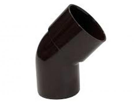 COUDE PLUVIALE Ø50MM 45° BRUN M/F