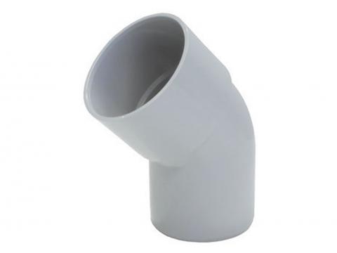 RWA BOCHT PVC ROND Ø50MM 67° LICHTGRIJS M/F