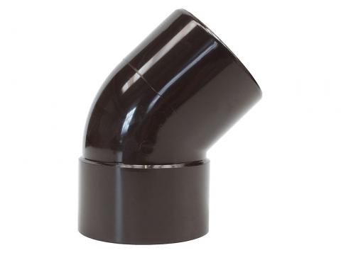 COUDE PLUVIALE Ø80MM 45° BRUN M/F